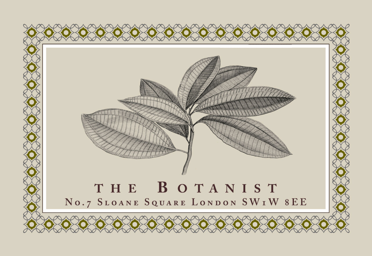 Botanist Sloane Square logo full version with border