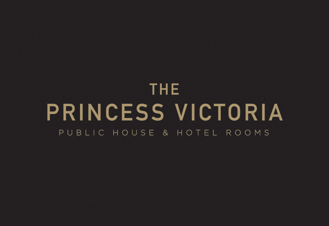 The Princess Victoria, Public House & Hotel Rooms logo design