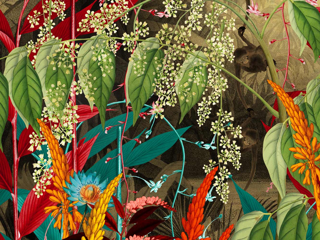 Hot tropics design showcasing the botanicals and exotic landscape