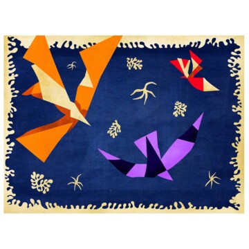 Matisse homage with cut out abstract birds