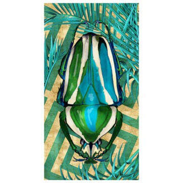 Beetle – White and Teal image